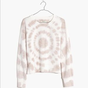 Madewell tie-dye crop sweatshirt
